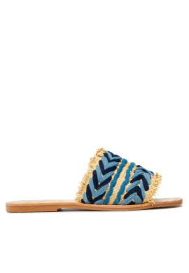Manebi Чехли Leather Sandals S 1.4 Y0 Син - Pepit.bg