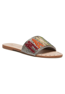 Manebi Чехли Leather Sandals S 3.9 Y0 Сребрист - Pepit.bg