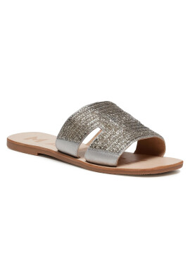 Manebi Чехли Leather Sandals S 4.1 Y0 Сребрист - Pepit.bg