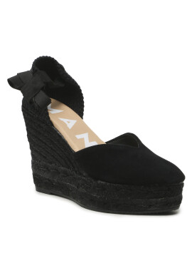 Manebi Еспадрили Heart-Shaped Wedge Espadrilles R 2.2 WH Черен - Pepit.bg