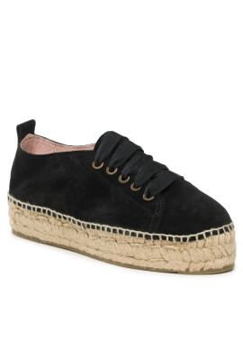Manebi Еспадрили Lace-Up Espadrilles K 1.0 E0 Черен - Pepit.bg