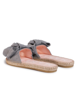 Manebi Еспадрили Sandals With Bow A C.1 J0 Сив - Pepit.bg