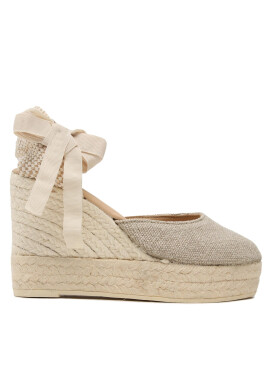 Manebi Еспадрили Wedge Espadrilles O 7.1 WV Бежов - Pepit.bg