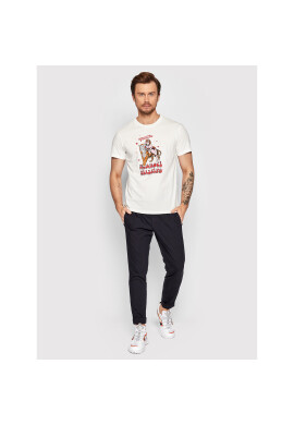 Manuel Ritz Тишърт 3233M812 223060 Бял Slim Fit - Pepit.bg