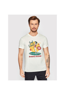 Manuel Ritz Тишърт 3233M813 223059 Бял Slim Fit - Pepit.bg