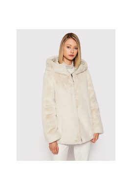 Marella Пухено яке Cozza 34560417 Бял Regular Fit - Pepit.bg