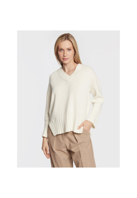 Marella Пуловер Maglia 33661929 Бял Oversize - Pepit.bg
