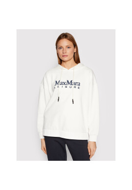 Max Mara Leisure Суитшърт Aggravi 39210426 Бял Regular Fit - Pepit.bg