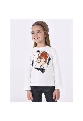 Mayoral Блуза 4.005 Екрю Regular Fit - Pepit.bg