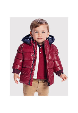 Mayoral Пухено яке 2417 Бордо Regular Fit - Pepit.bg