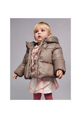 Mayoral Пухено яке 2439 Кафяв Regular Fit - Pepit.bg