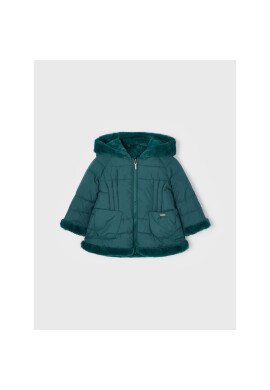 Mayoral Пухено яке 2441 Зелен Regular Fit - Pepit.bg