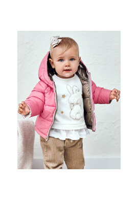 Mayoral Пухено яке 2441 Златист Regular Fit - Pepit.bg