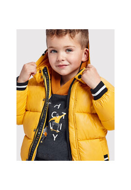 Mayoral Пухено яке 4415 Жълт Regular Fit - Pepit.bg