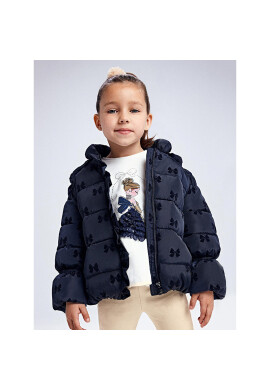 Mayoral Пухено яке 4437 Тъмносин Regular Fit - Pepit.bg