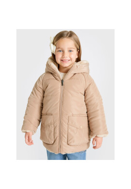 Mayoral Пухено яке 4489 Бежов Regular Fit - Pepit.bg