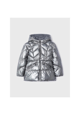 Mayoral Пухено яке 4491 Сребрист Regular Fit - Pepit.bg
