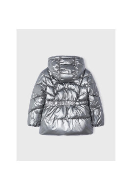 Mayoral Пухено яке 4491 Сребрист Regular Fit - Pepit.bg