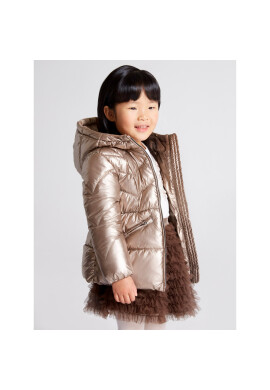 Mayoral Пухено яке 4491 Златист Regular Fit - Pepit.bg