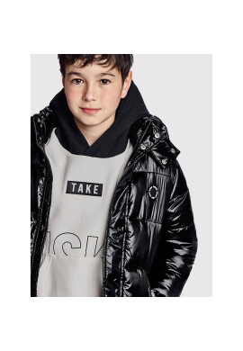 Mayoral Пухено яке 7415 Черен Regular Fit - Pepit.bg