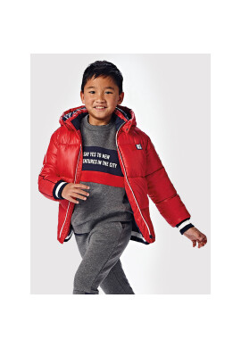 Mayoral Пухено яке 7416 Червен Regular Fit - Pepit.bg