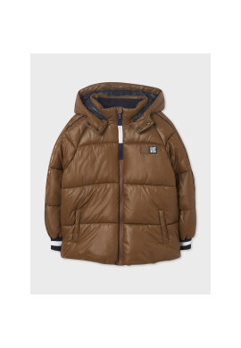 Mayoral Пухено яке 7416 Кафяв Regular Fit - Pepit.bg