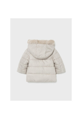 Mayoral Пухено яке 2496 Бежов Regular Fit - Pepit.bg