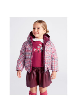 Mayoral Пухено яке 4493 Бордо Regular Fit - Pepit.bg