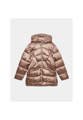 Mayoral Пухено яке 7.410 Кафяв Regular Fit - Pepit.bg