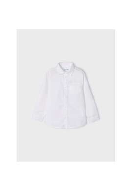 Mayoral Риза 140 Бял Regular Fit - Pepit.bg