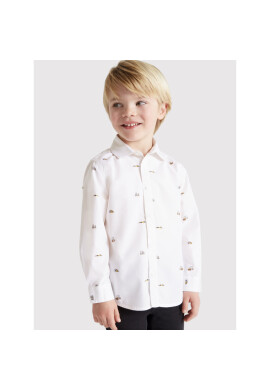 Mayoral Риза 4186 Бял Slim Fit - Pepit.bg