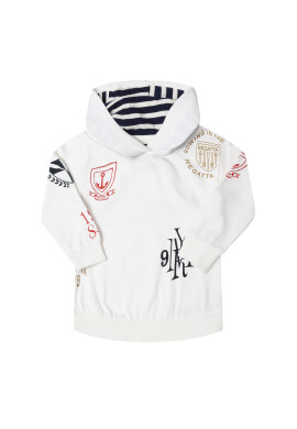 Mayoral Суитшърт 3441 Бял Regular Fit - Pepit.bg