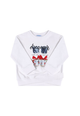 Mayoral Суитшърт 3461 Бял Regular Fit - Pepit.bg