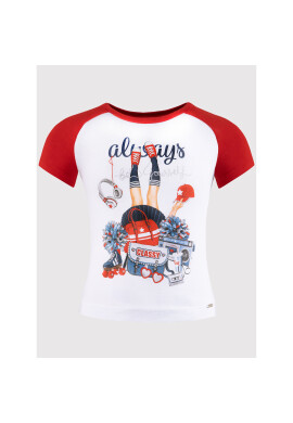 Mayoral Тишърт 3014 Бял Regular Fit - Pepit.bg