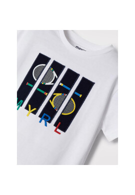 Mayoral Тишърт 3017 Бял Regular Fit - Pepit.bg