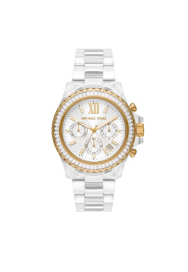 Michael Kors Часовник Everest MK7238 Бял - Pepit.bg