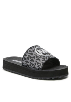 MICHAEL KORS KIDS Чехли Eli Stacked Monogram MK100326 Черен - Pepit.bg