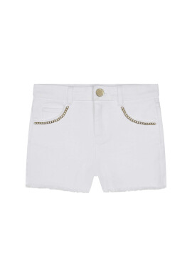 MICHAEL KORS KIDS Дънкови шорти R14139 S Бял Regular Fit - Pepit.bg