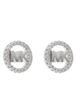 Michael Kors Обици Logo Circle Stud MKC1247AN040 Сребрист - Pepit.bg