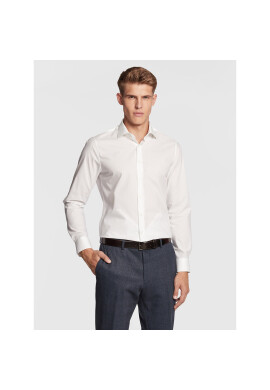 Michael Kors Риза MD0MD90425 Бял Slim Fit - Pepit.bg