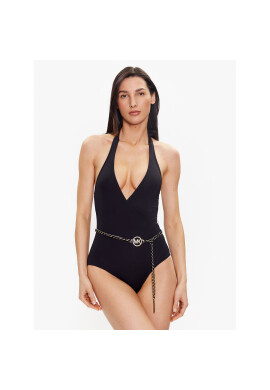 MICHAEL Michael Kors Бански костюм Signature Halter MM1K653 Черен - Pepit.bg