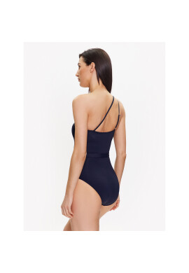 MICHAEL Michael Kors Бански костюм Solid One Shoulder MM1N542 Тъмносин - Pepit.bg