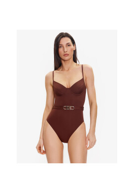 MICHAEL Michael Kors Бански костюм Solid Underwire MM1N615 Кафяв - Pepit.bg
