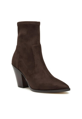 MICHAEL Michael Kors Боти Dover Heeled Bootie 40F3DOHE5S Кафяв - Pepit.bg