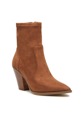 MICHAEL Michael Kors Боти Dover Heeled Bootie 40F3DOHE5S Кафяв - Pepit.bg