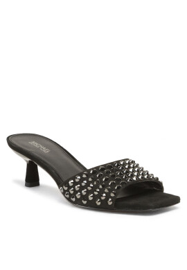 MICHAEL Michael Kors Чехли Amal Kitten Sandal 40F2AMMA2S Черен - Pepit.bg