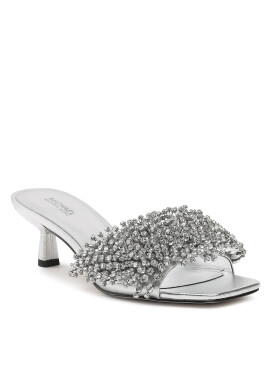 MICHAEL Michael Kors Чехли Amal Kitten Sandal 40S3AMMS1M Сребрист - Pepit.bg