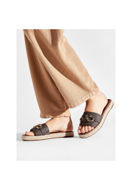 MICHAEL Michael Kors Чехли Izzy Slide 40S2IZFP1B Кафяв - Pepit.bg