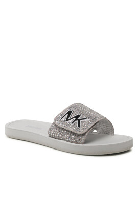 MICHAEL Michael Kors Чехли Mk Slide 40S3MKFA3D Сребрист - Pepit.bg