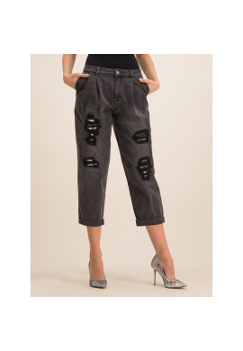 MICHAEL Michael Kors Дънки MH99CTB7GM Черен Relaxed Fit - Pepit.bg